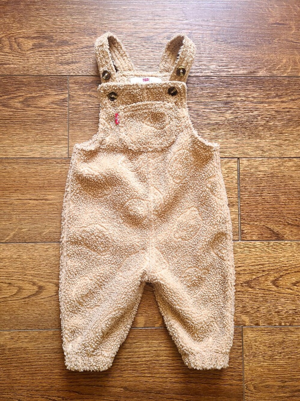 Levi’s Baby Sherpa Overalls 9M Tan